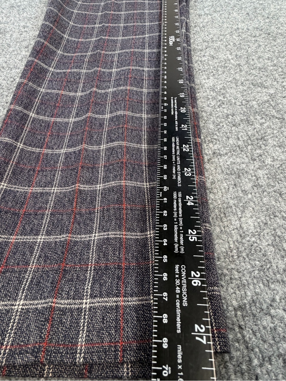 Express Glen Plaid Ankle High Rise Slim Trouser Pants | Career Office Y2K | 8R - Picture 15 of 16